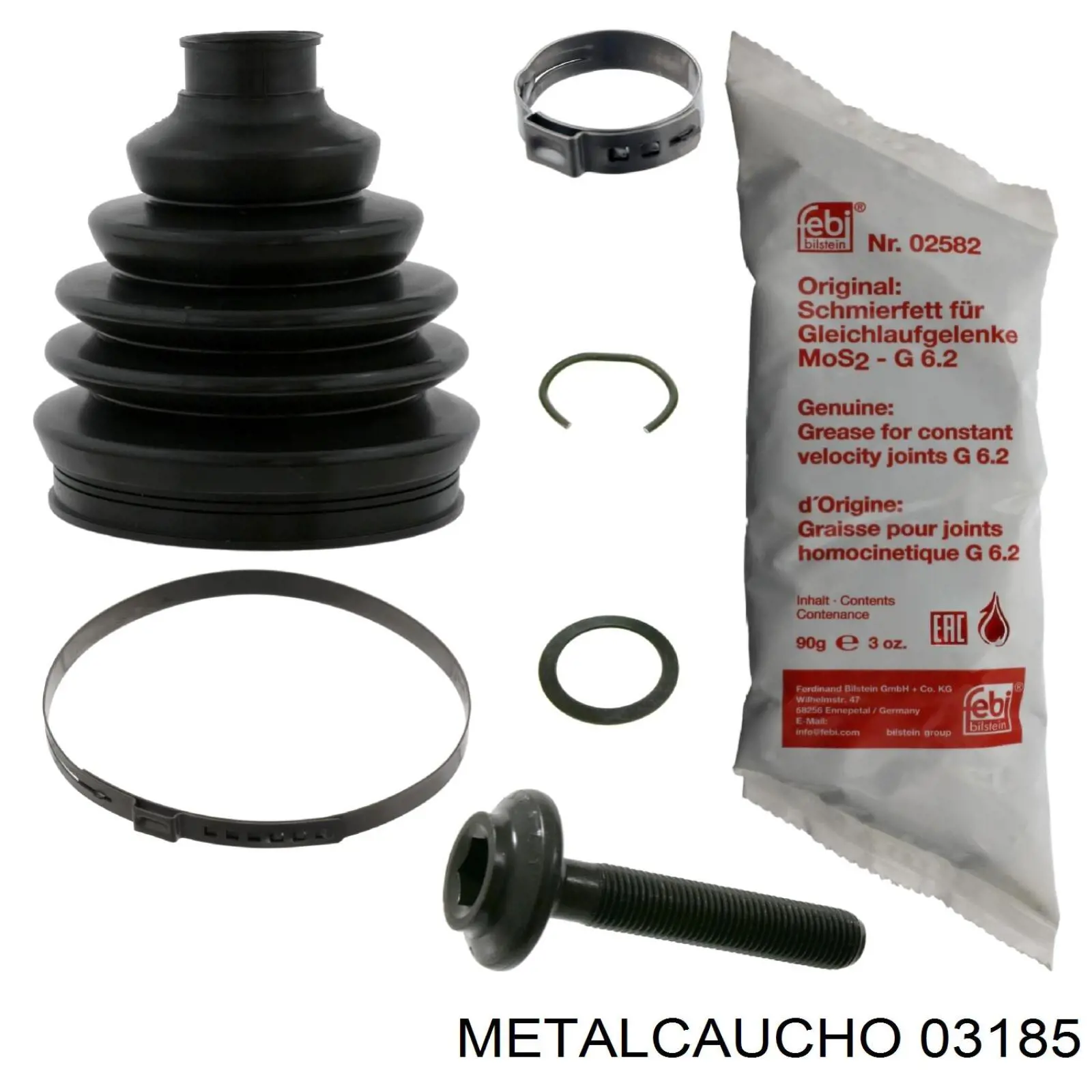 03185 Metalcaucho manguera (conducto del sistema de refrigeración)