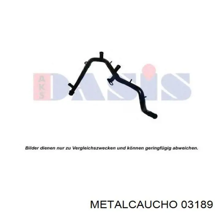 03189 Metalcaucho manguera (conducto del sistema de refrigeración)