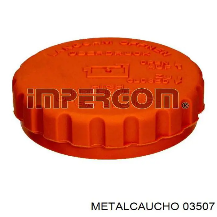 03507 Metalcaucho Tapón del radiador de refrigerante