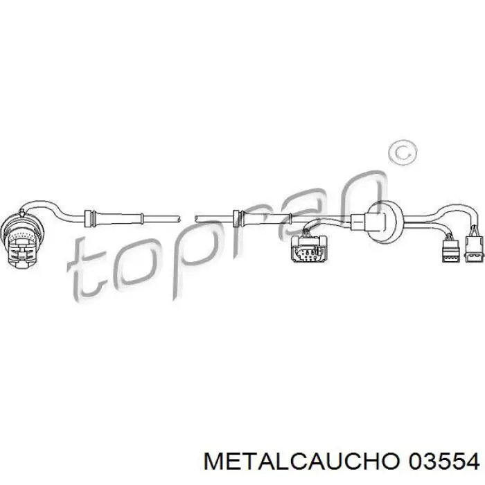 Brida del sistema de refrigeración (triple unión) 9631750680 Fiat/Alfa/Lancia