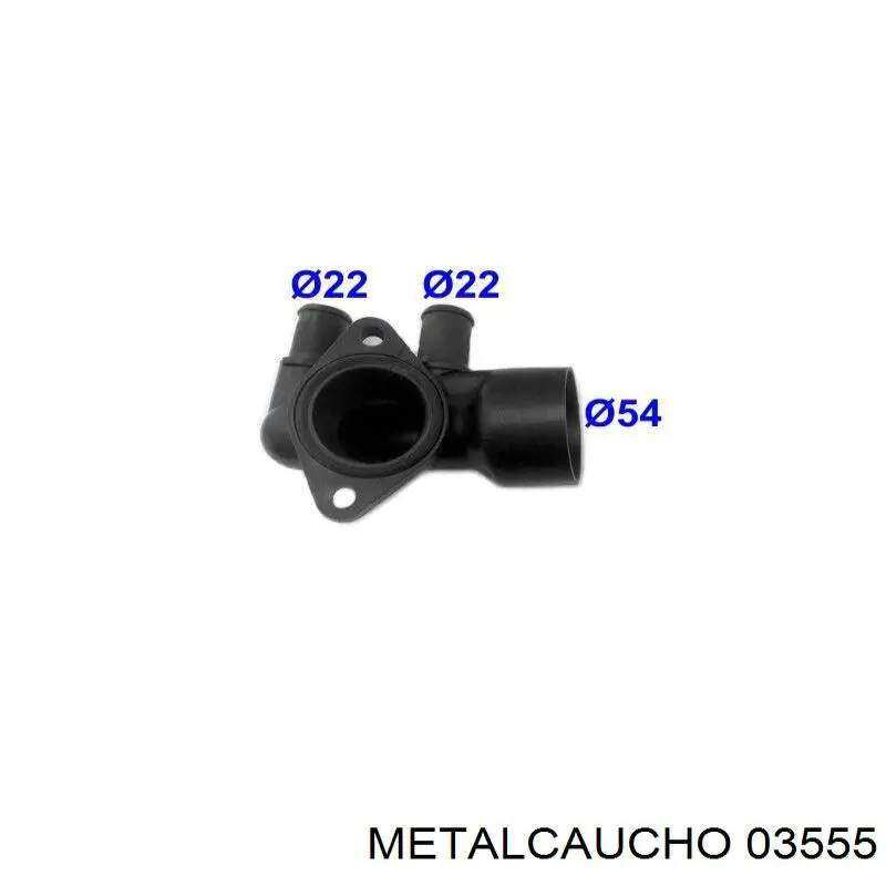 952162 Cautex Brida del sistema de refrigeración (triple unión)
