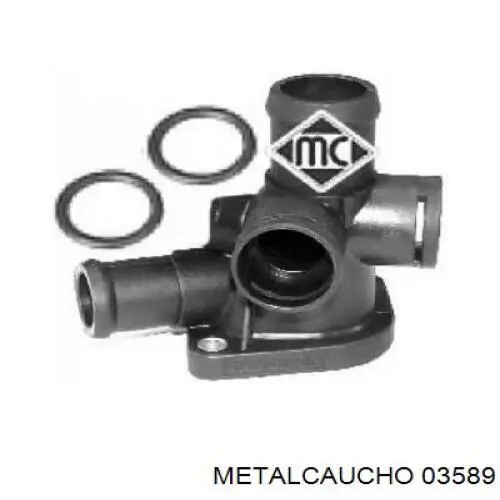 Comprar 03589 Metalcaucho Brida del sistema de refrigeración (triple unión)