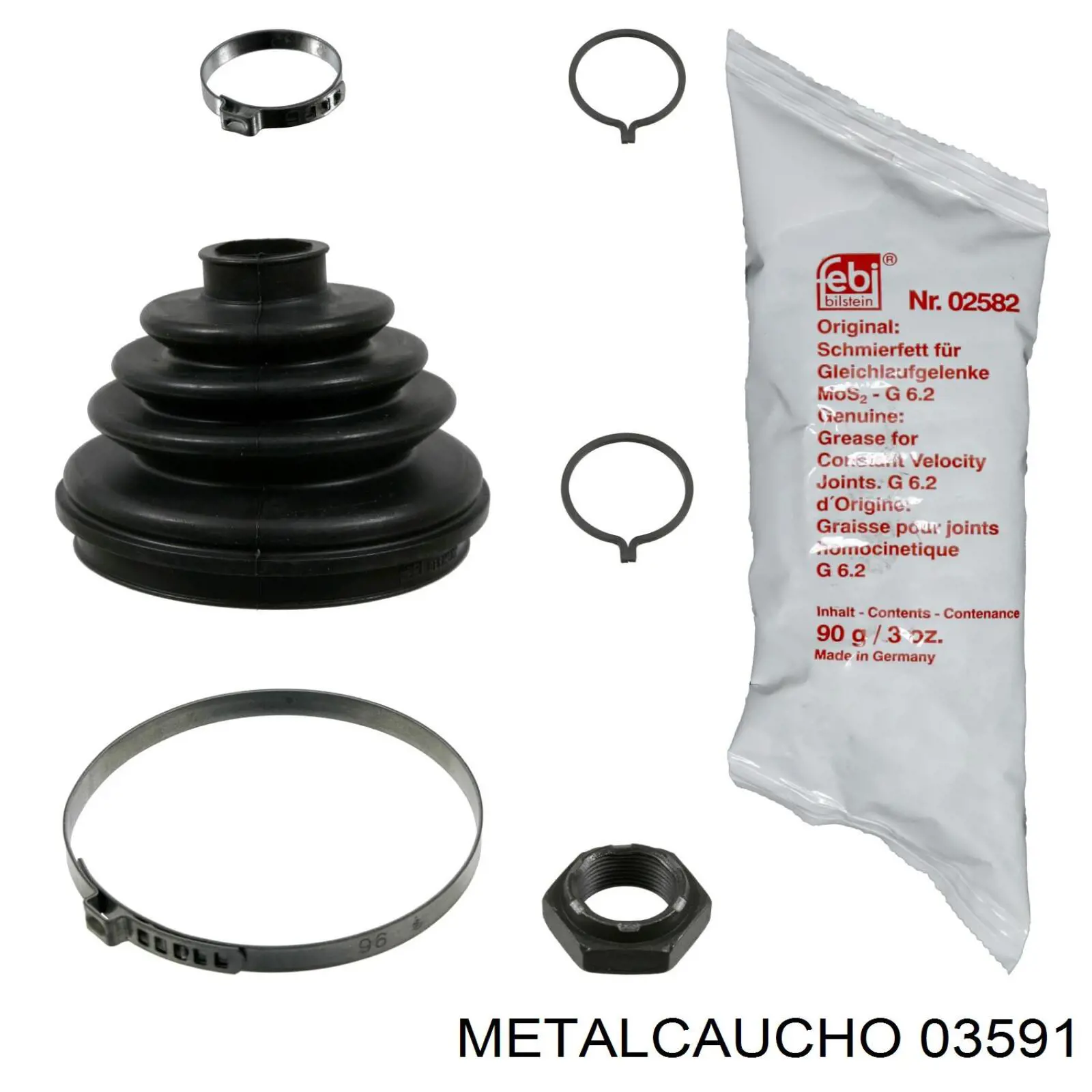 Comprar 03591 Metalcaucho Brida del sistema de refrigeración (triple unión)