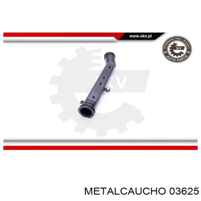Manguera de admisión de la bomba de agua Metalcaucho 03625