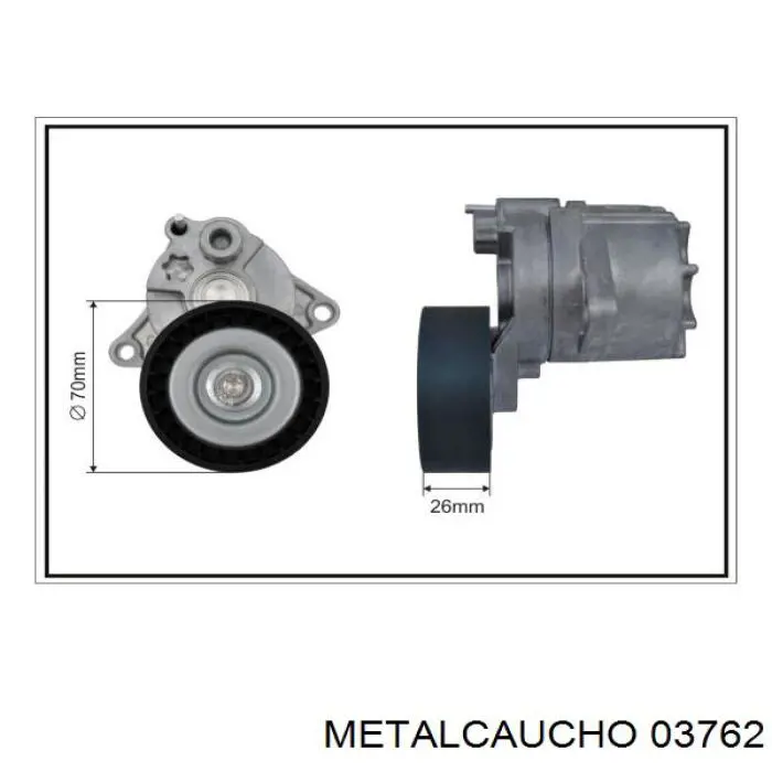 Tapón depósito de refrigerante 03762 Metalcaucho