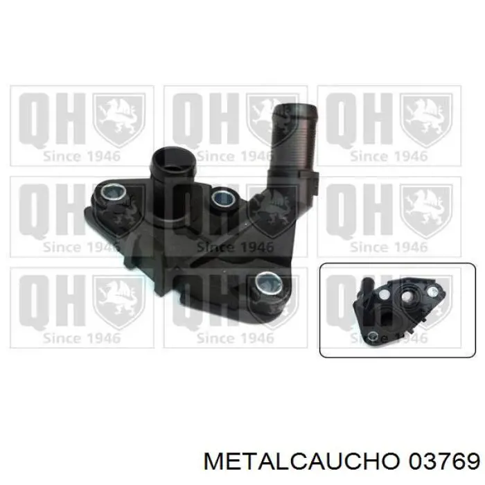 Brida del sistema de refrigeración (triple unión) Metalcaucho 03769 precio, desde 13,16 EUR