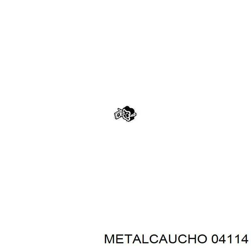 04114 Metalcaucho soporte escape