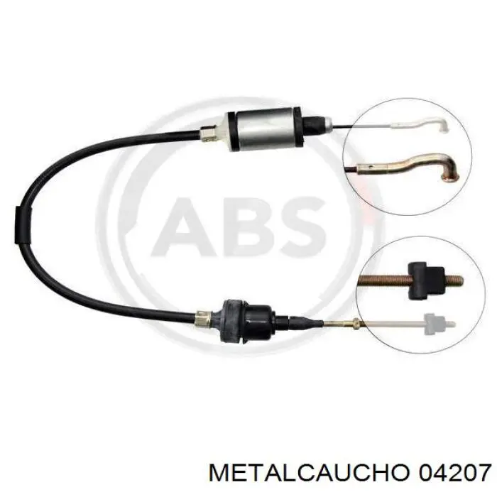 Rodamiento de soporte del amortiguador delantero 04207 Metalcaucho