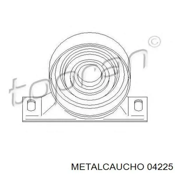 Rodamiento central del eje de transmisión 04225 Metalcaucho