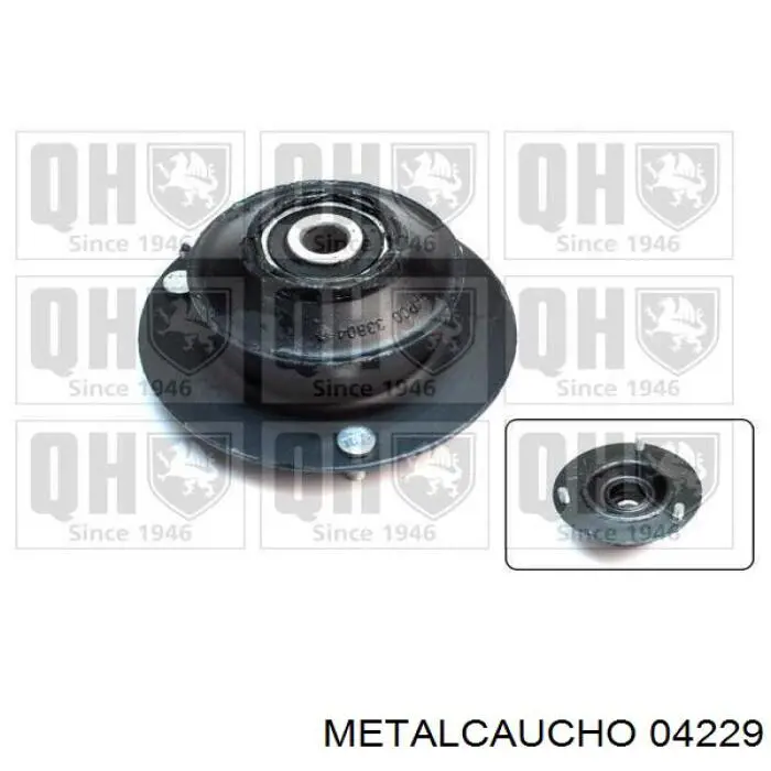 Soporte del amortiguador delantero 04229 Metalcaucho