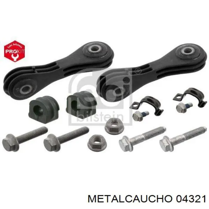 Soporte estabilizador, Eje delantero Metalcaucho 04321