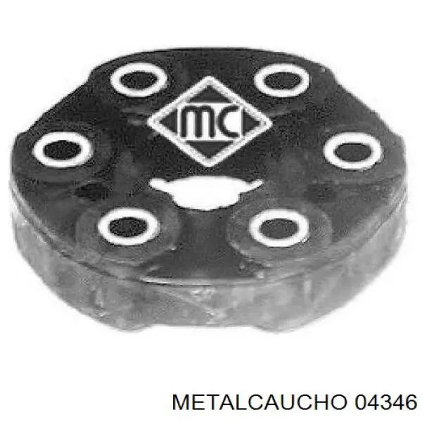 Acoplamiento elástico delantero del cardán Metalcaucho 04346