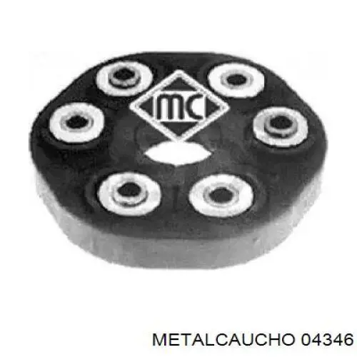 Acoplamiento elástico delantero del cardán Metalcaucho 04346 precio, desde 50,17 EUR