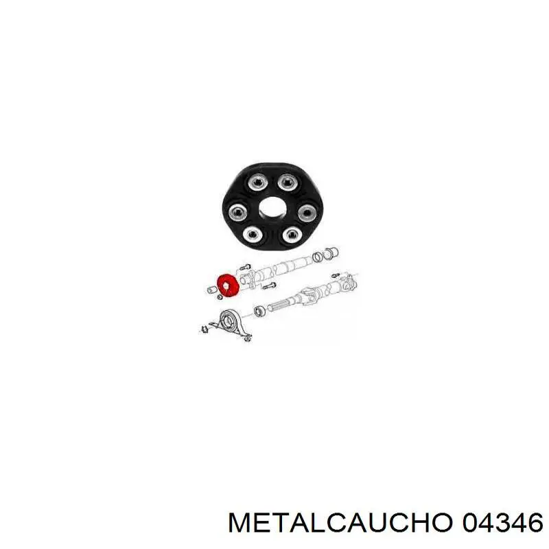 04346 Metalcaucho Acoplamiento elástico delantero del cardán