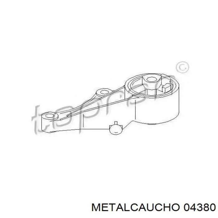 04380 Metalcaucho Soportes de motor delantero