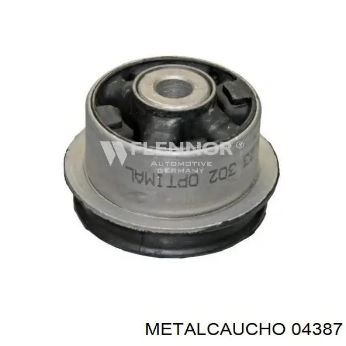 Buje delantero del brazo longitudinal trasero 04387 Metalcaucho