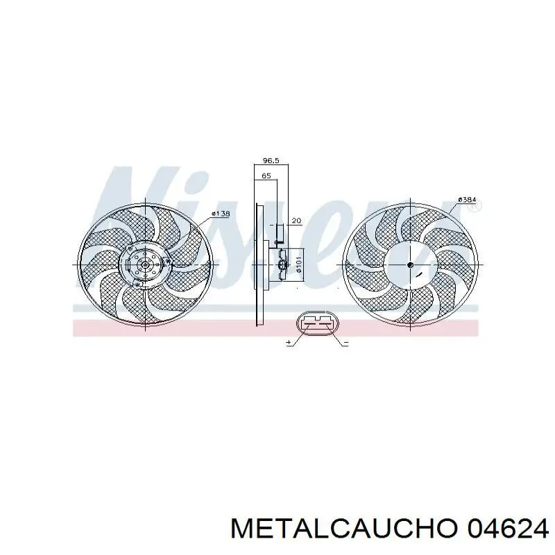 Soporte izquierdo del motor 04624 Metalcaucho