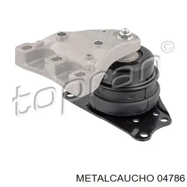 04786 Metalcaucho Soporte de motor derecho