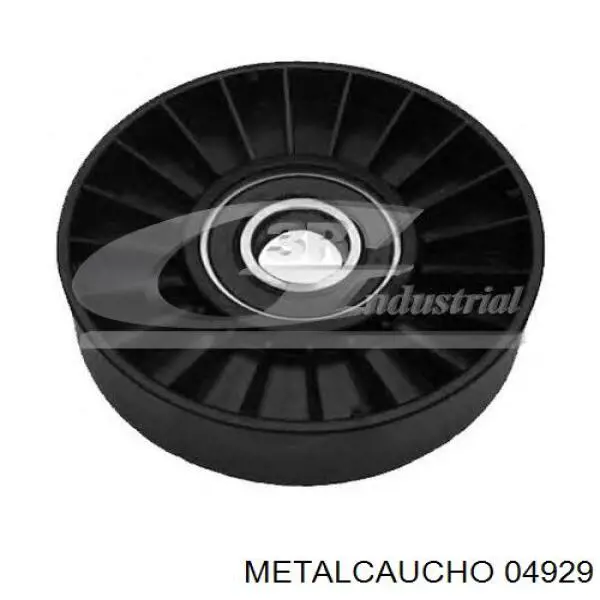Polea inversión / guía, correa poli V 04929 Metalcaucho