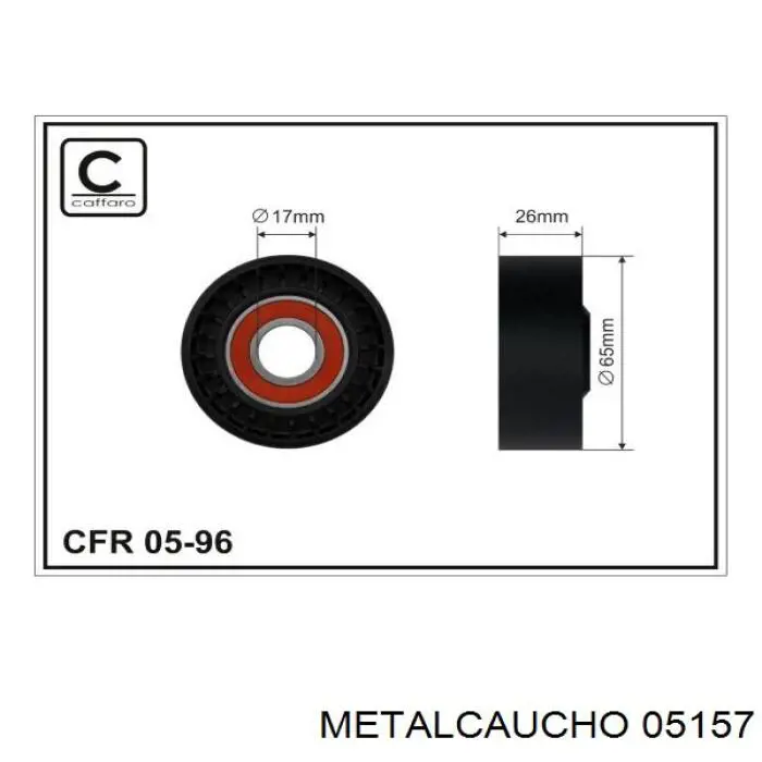Rodillo tensor correa poli V Metalcaucho 05157 precio, desde 35,83 EUR
