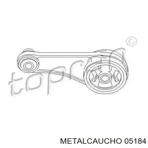 Soporte de motor derecho 05184 Metalcaucho