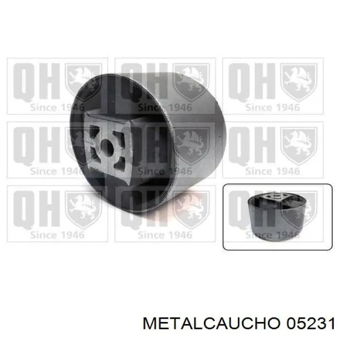 Comprar 05231 Metalcaucho Soporte trasero de motor con silentblock