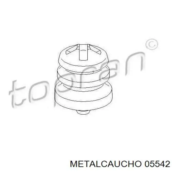 Tope de muelle trasero 05542 Metalcaucho