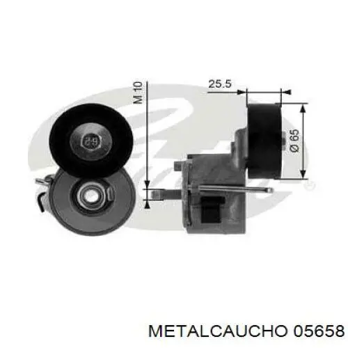 Comprar 05658 Metalcaucho Tensor de correa poli V 