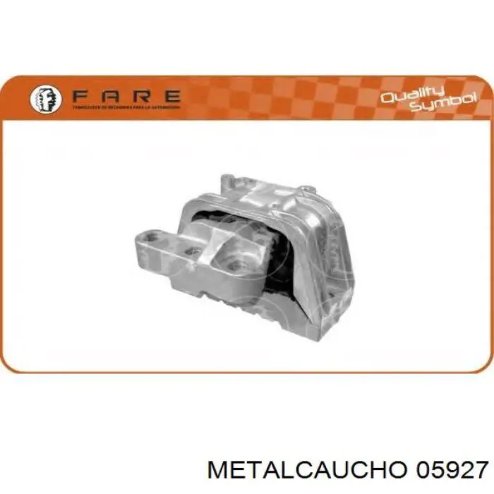 05927 Metalcaucho soporte de motor derecho
