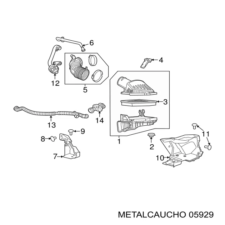 05929 Metalcaucho Cilindro maestro de clutch