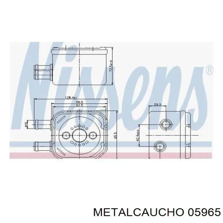Cárter de aceite del motor 05965 Metalcaucho