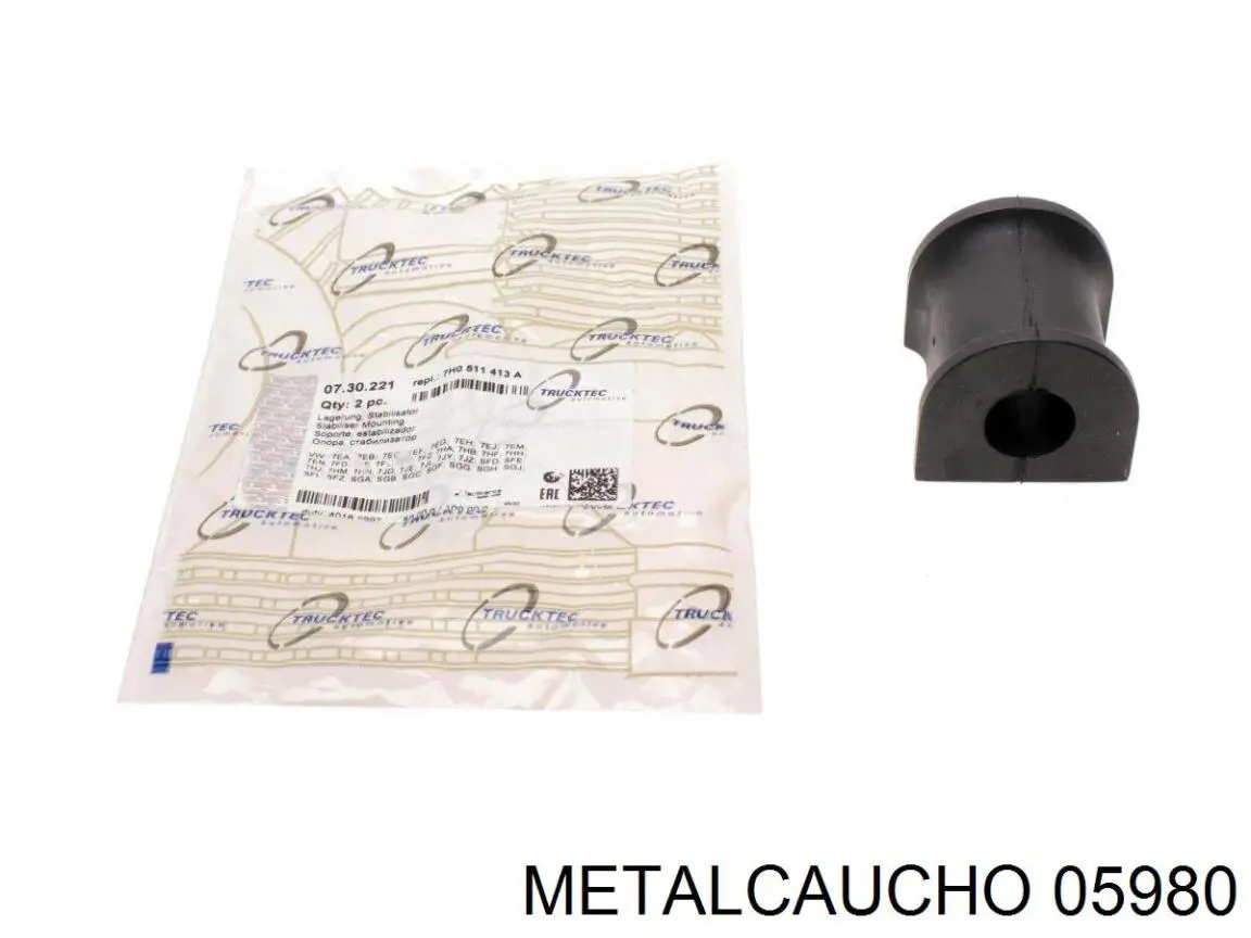 Soporte, estabilizador eje trasero Metalcaucho 05980