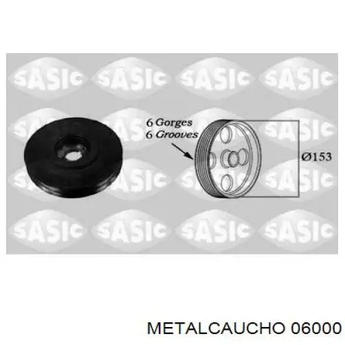 Polea del cigüeñal Metalcaucho 06000 precio, desde 60,68 EUR