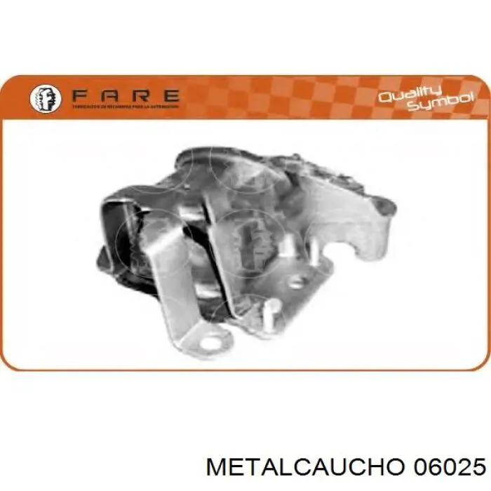 06025 Metalcaucho Soporte de motor derecho