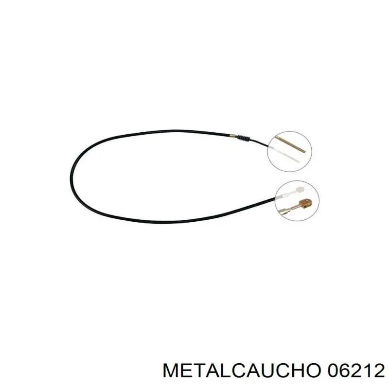 06212 Metalcaucho Soporte de motor izquierdo
