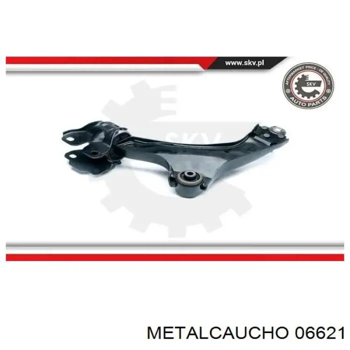 06621 Metalcaucho barra oscilante, suspensión de ruedas delantera, inferior derecha