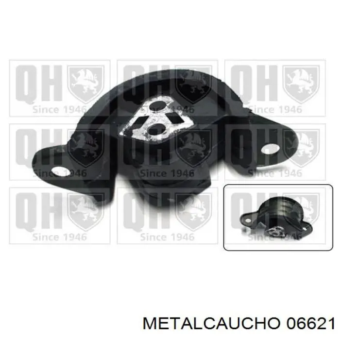 Brazo inferior derecho de la suspensión delantera 06621 Metalcaucho