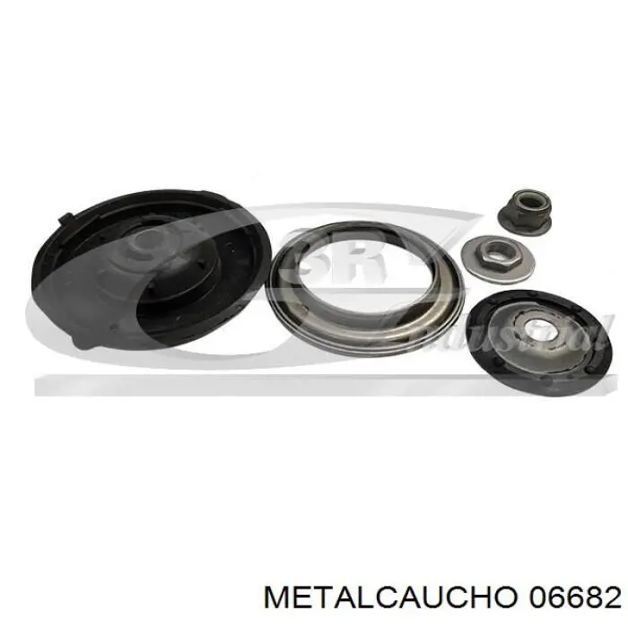 06682 Metalcaucho soporte amortiguador delantero