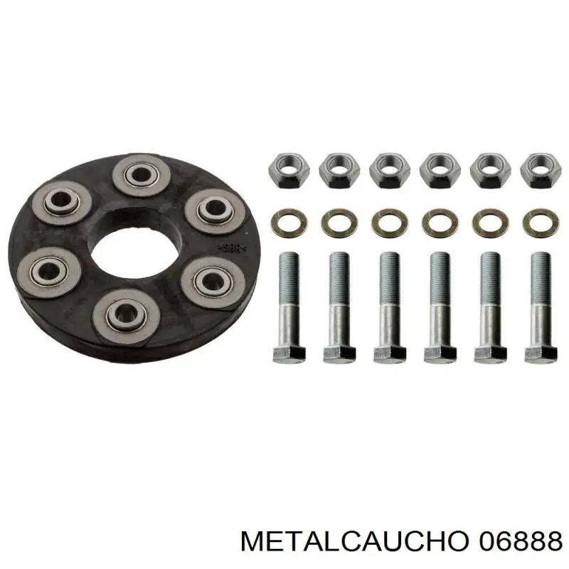 06888 Metalcaucho soporte de motor derecho