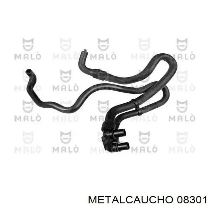 Manguera doble del radiador de la calefacción 08301 Metalcaucho