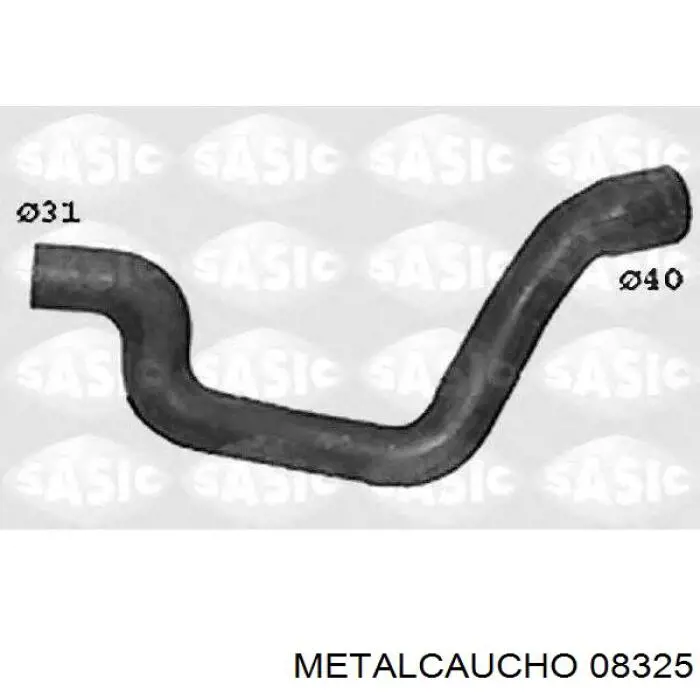 Comprar 08325 Metalcaucho Manguera inferior del radiador