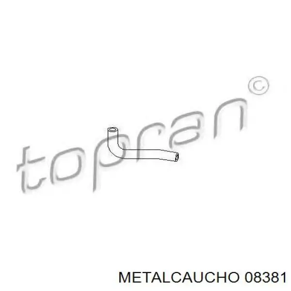 08381 Metalcaucho manguera (conducto del sistema de refrigeración)
