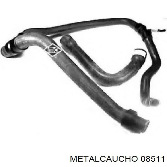 Comprar 08511 Metalcaucho Manguera superior del radiador