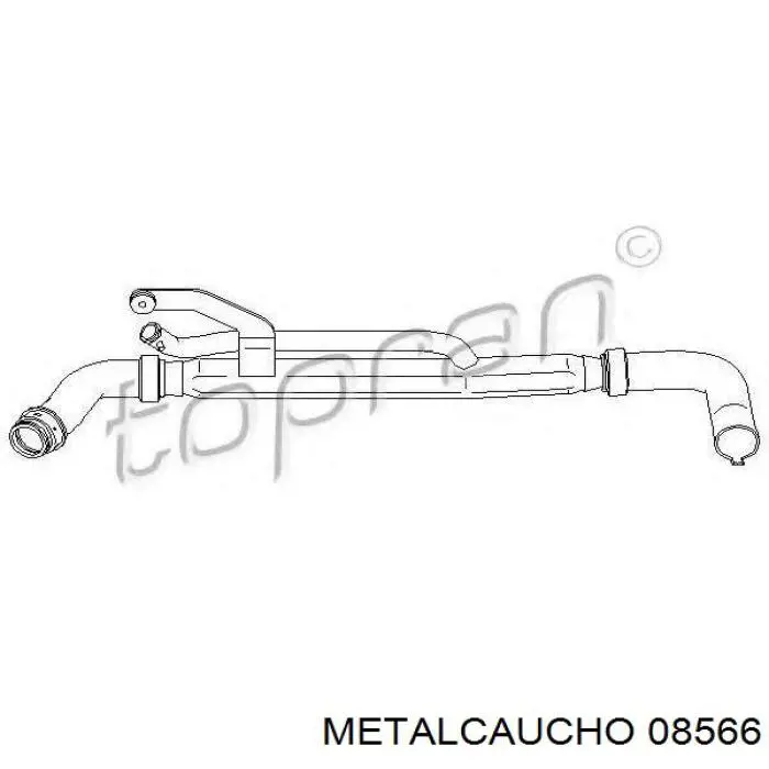 Comprar 08566 Metalcaucho Manguera inferior del radiador