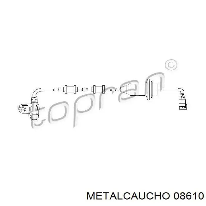 Manguera doble del radiador de la calefacción 8610 Metalcaucho