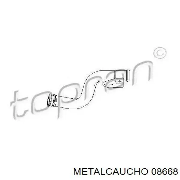 8668 Metalcaucho manguera (conducto del sistema de refrigeración)