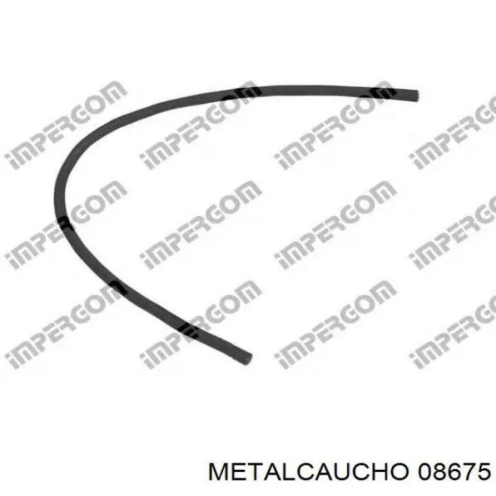 08675 Metalcaucho tubería de radiador, tuberia flexible calefacción, superior