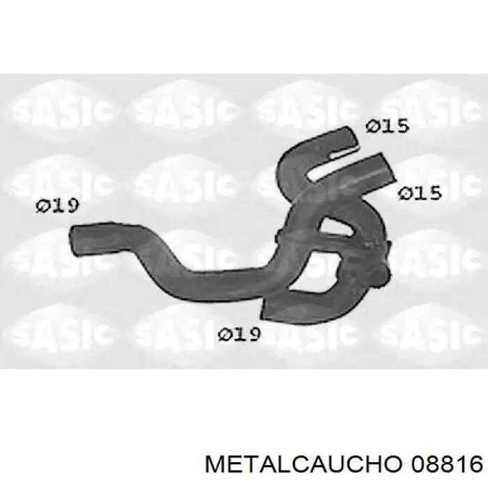 Comprar 08816 Metalcaucho Manguera inferior del radiador