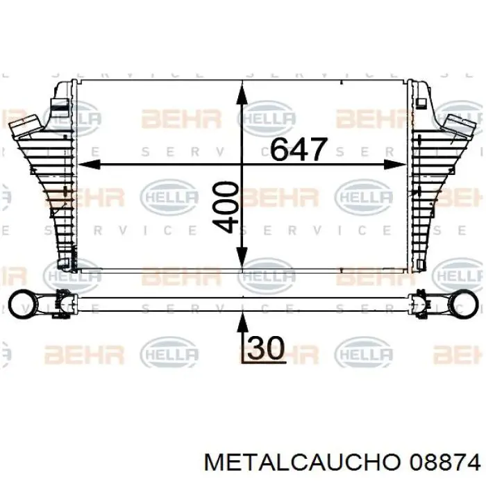 Manguito intercooler izquierdo Opel Vectra C 