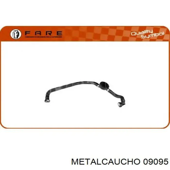09095 Metalcaucho tubo de ventilacion del carter (separador de aceite)
